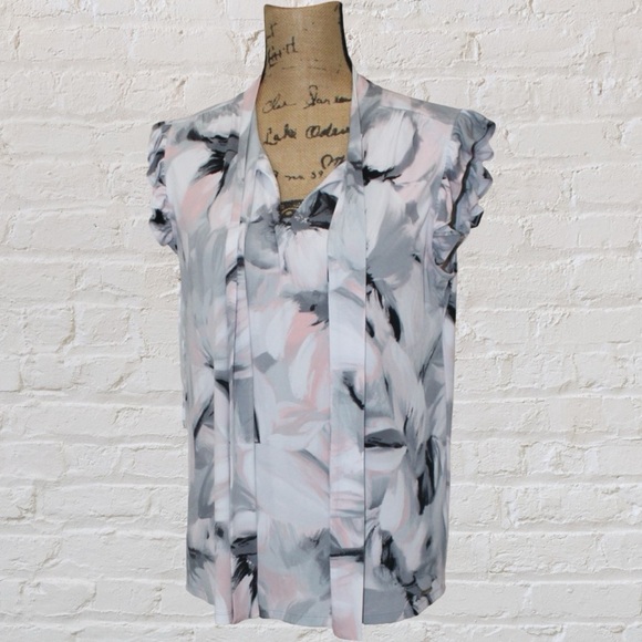 Calvin Klein Floral Blouse - Picture 1 of 6